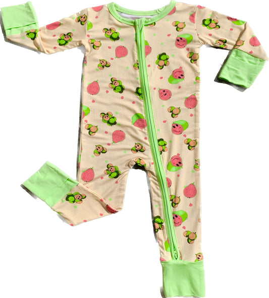 Zipper Rompers - Guava Getup