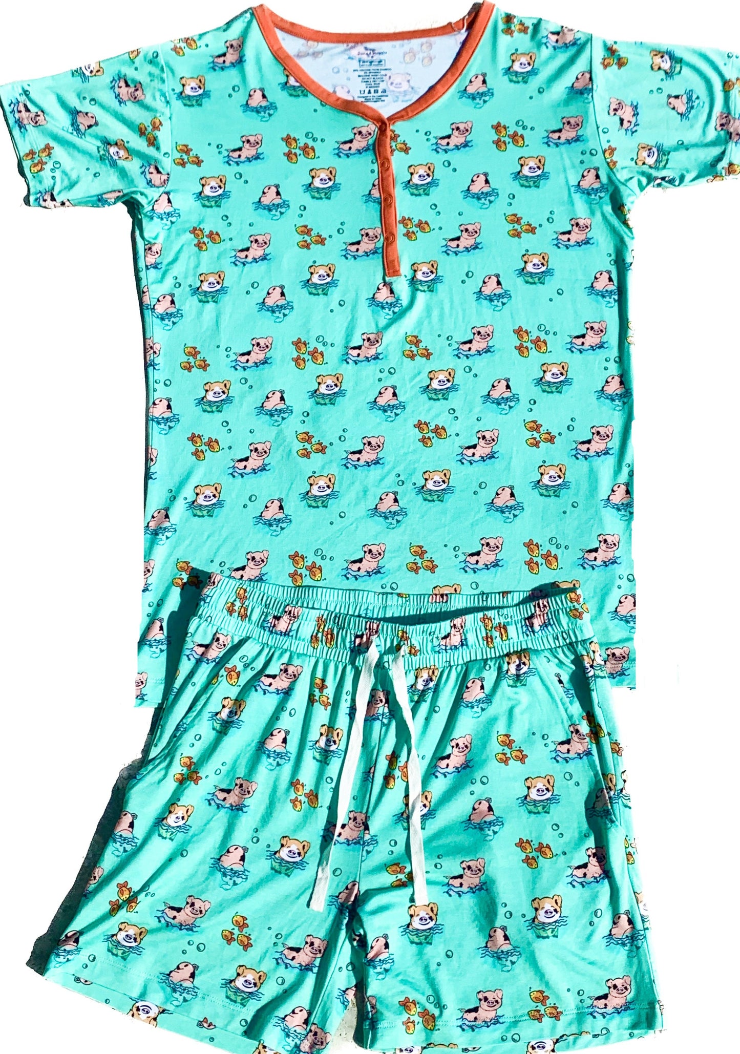 Women's Pajamas - Swimming Pigs