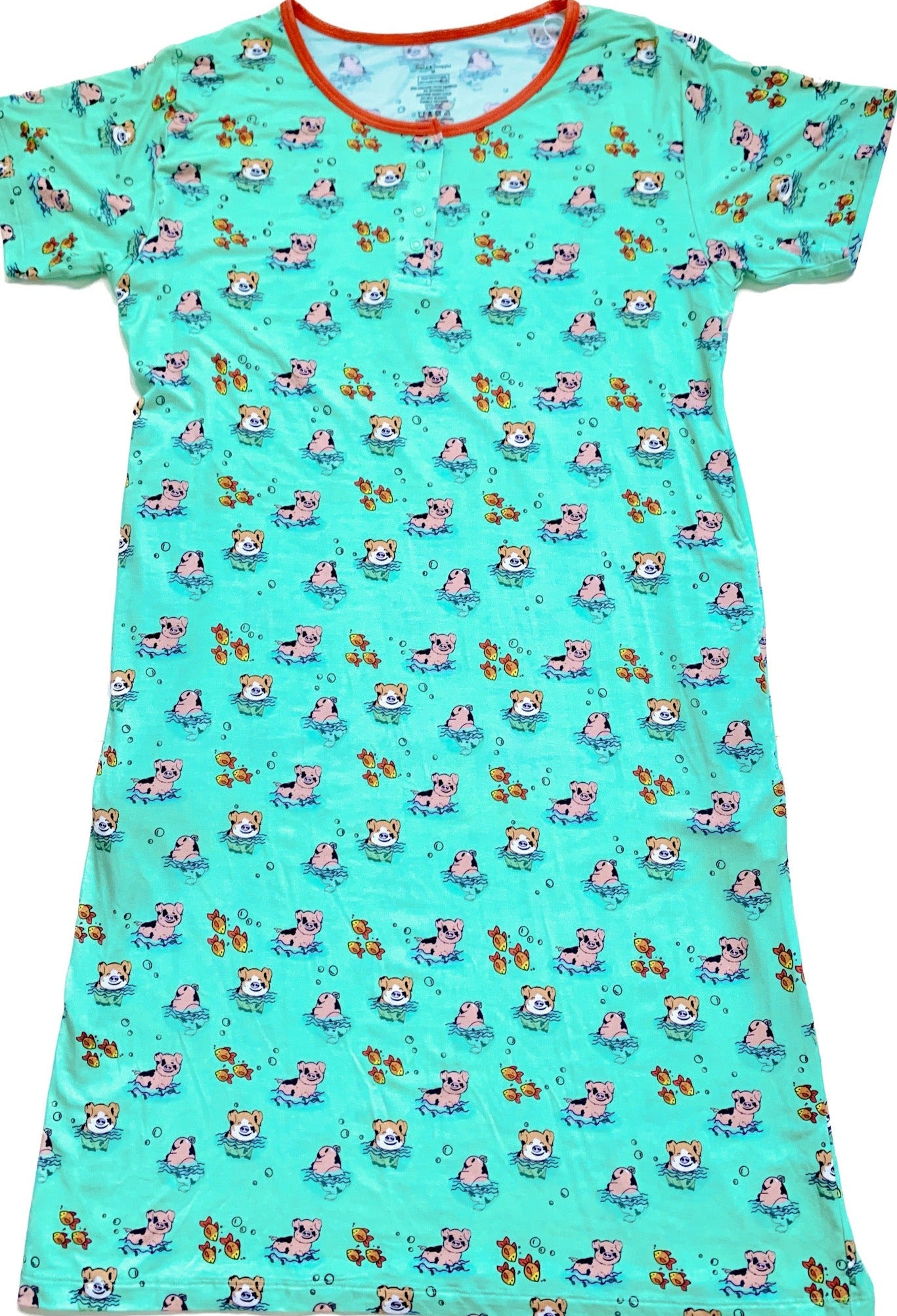 Women’s Nightgowns - Swimming Pigs