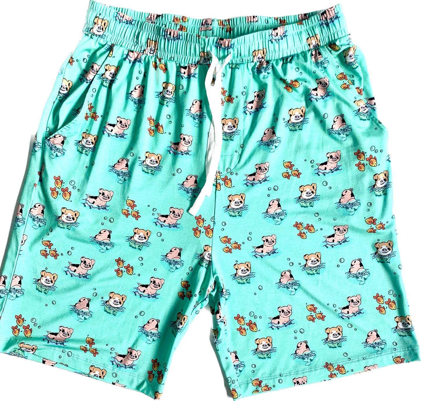 Men's Pajamas - Swimming Pigs