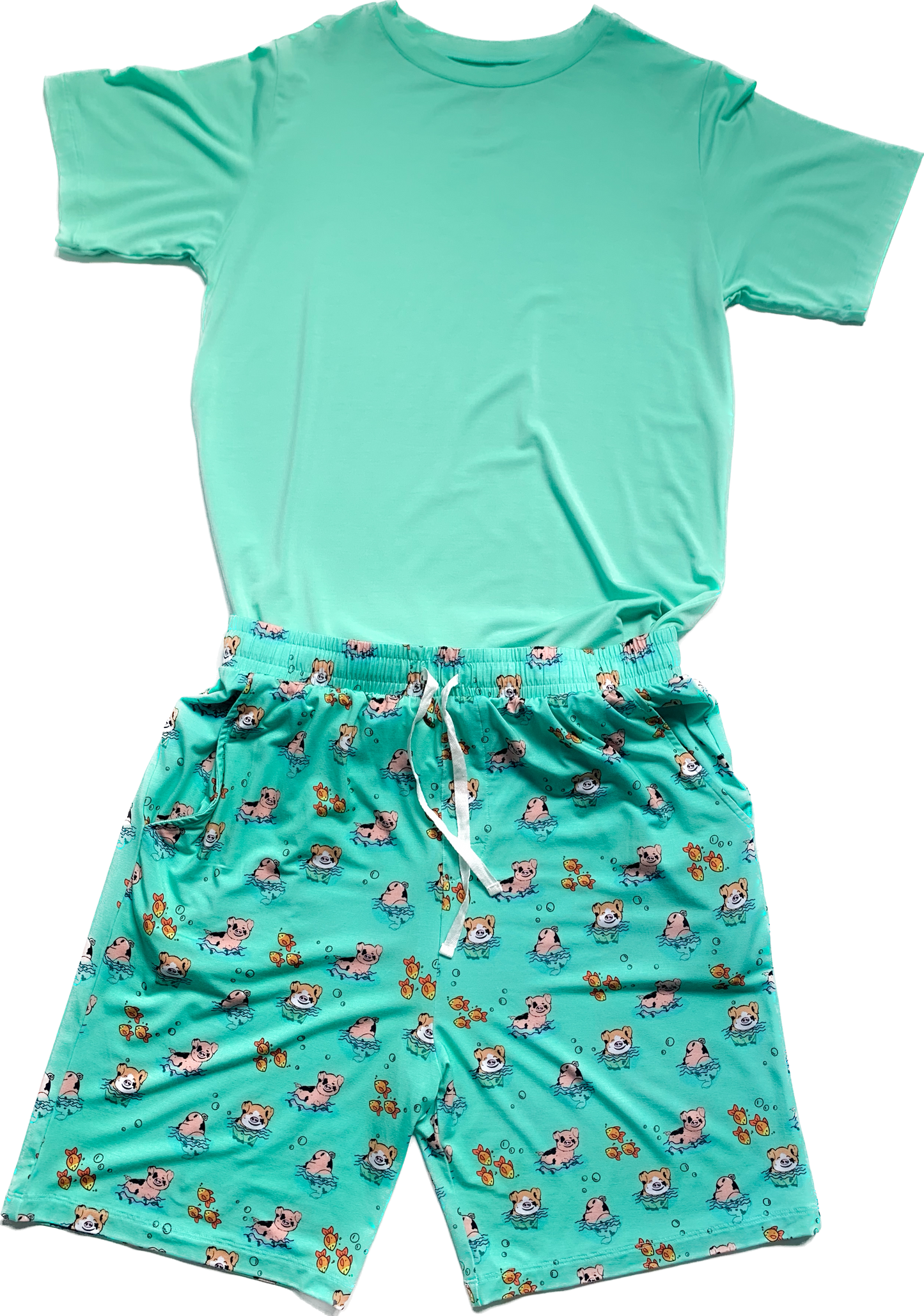 Men's Pajamas - Swimming Pigs
