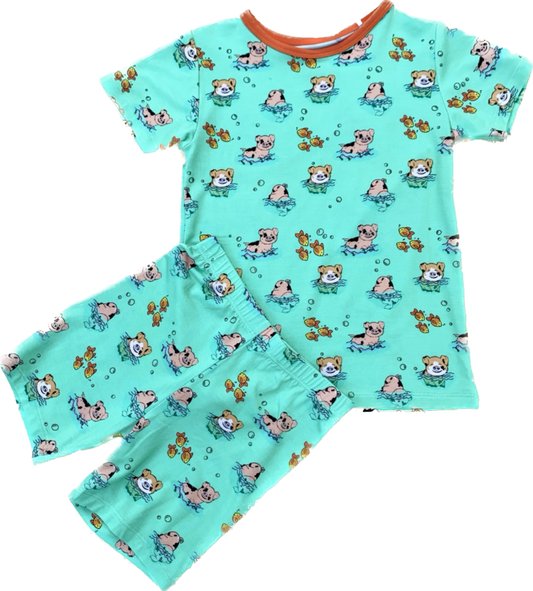 Kids' Pajamas - Swimming Pigs